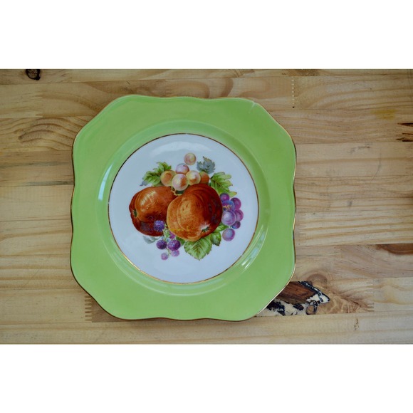 Vintage M&R France Hand-Painted Fruit Plates (Set of 7) - Picture 7 of 8